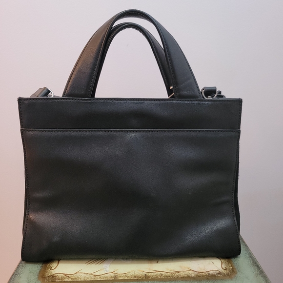Treasure & Bond Black Leather and Suede Top Handle / Shoulder Bag - Picture 3 of 13